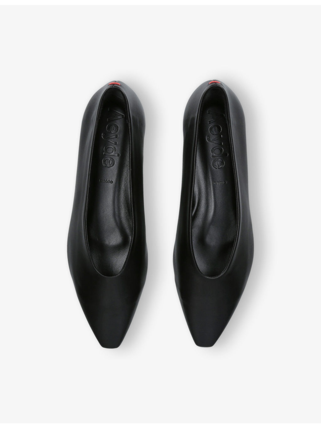 Betty Square-Toe Leather Ballet Flats - 2