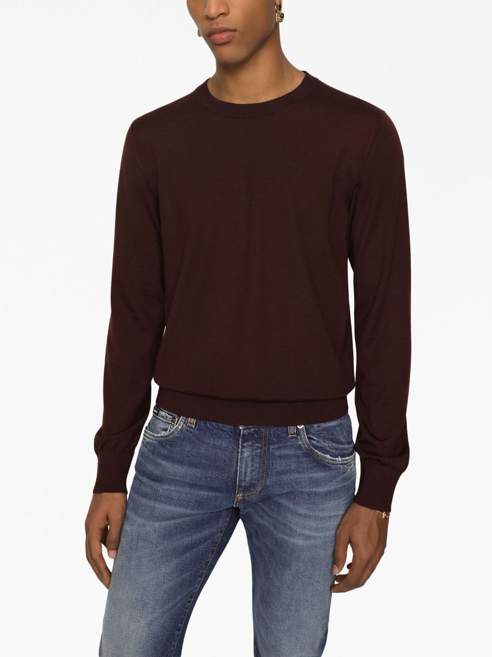 crew-neck cashmere jumper - 5
