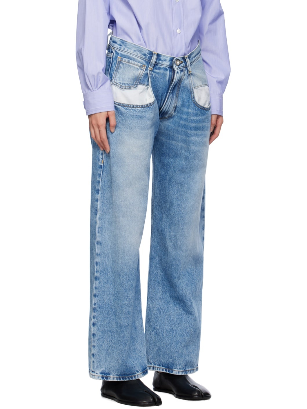 Blue Straight Jeans - 2