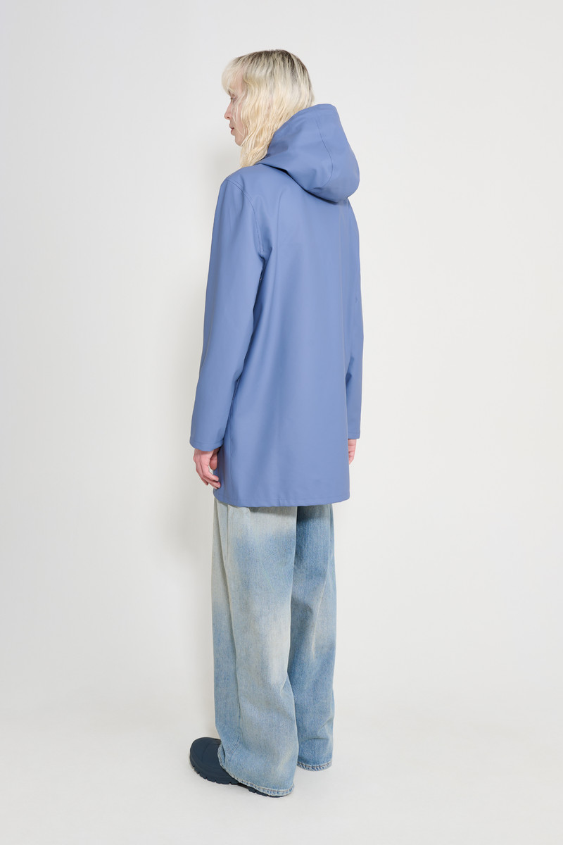 Stockholm Lightweight Raincoat Ash Blue 3