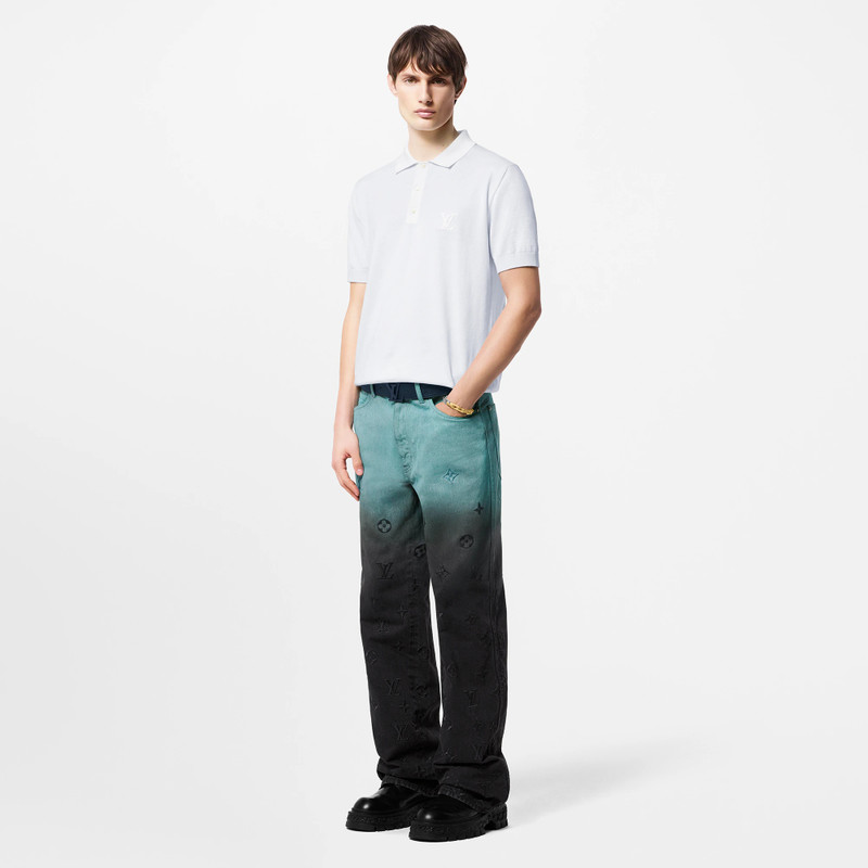 Louis Vuitton Cashmere And Cotton Blend Short-Sleeved Polo outlook