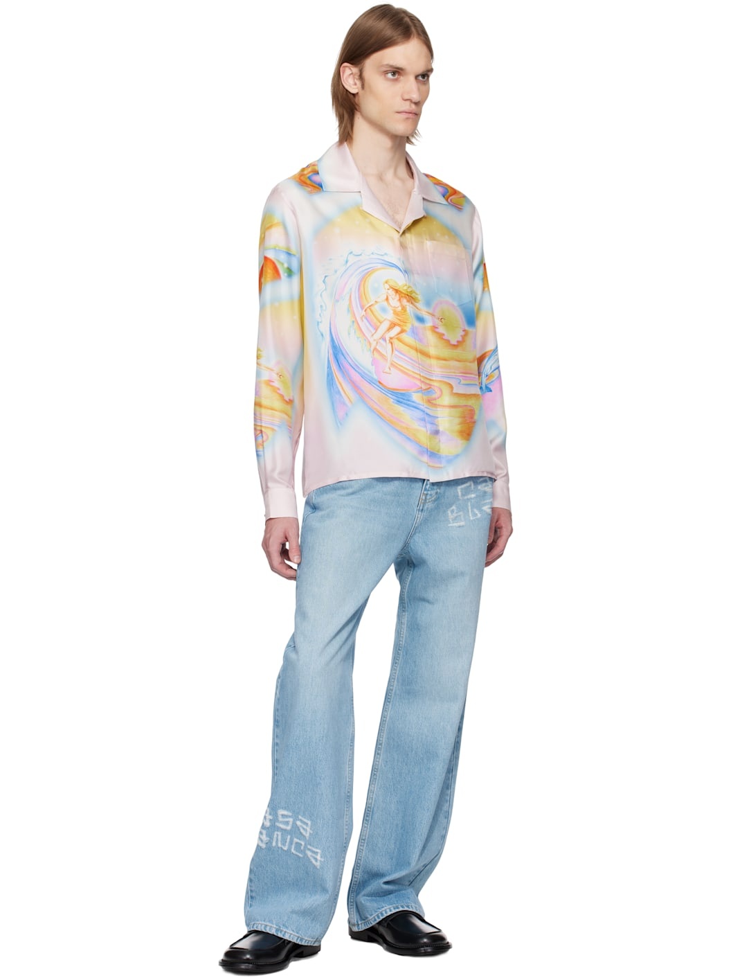 Multicolor Psychedelic Nirvana Silk Shirt - 4