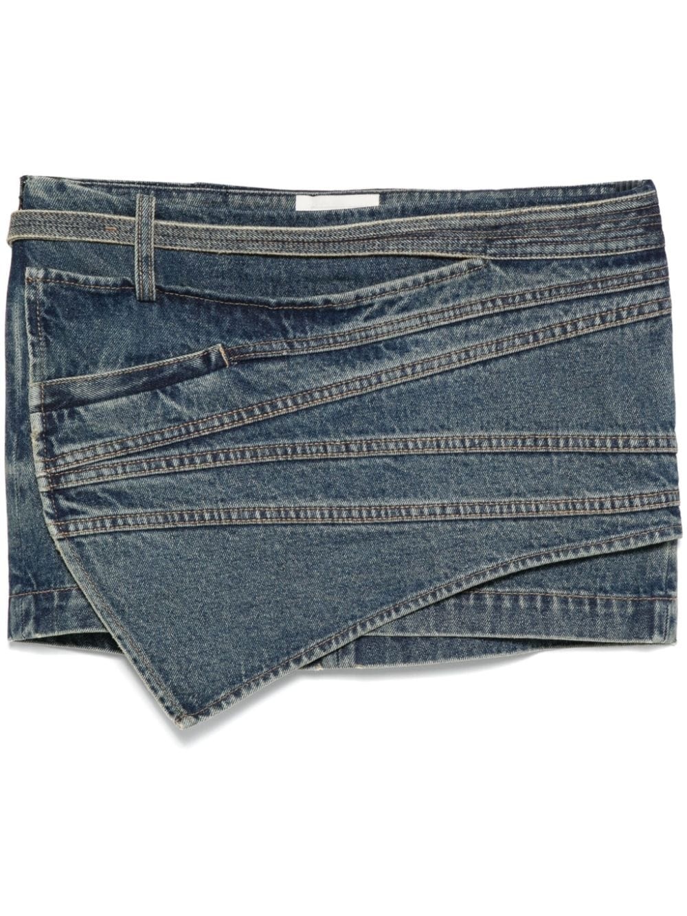 multi seam mini skirt - 1
