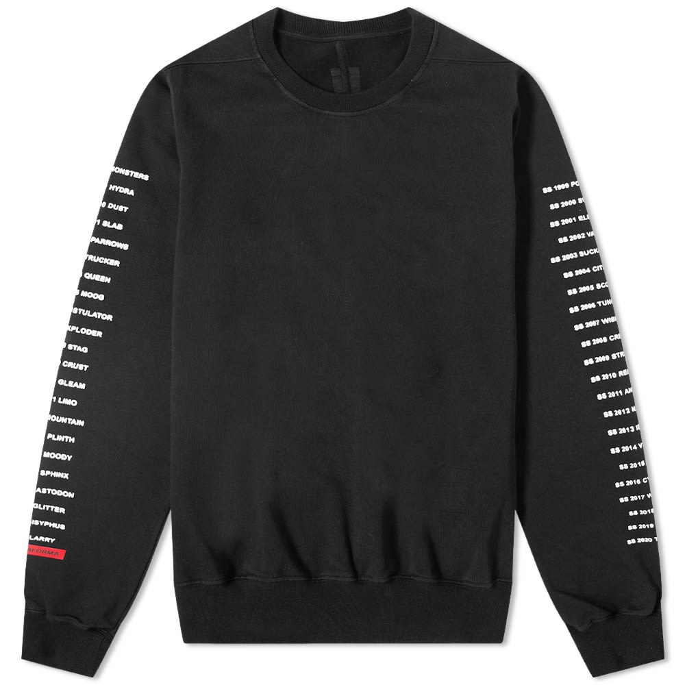 Rick Owens DRKSHDW Printed Arms Crew Sweat - 1