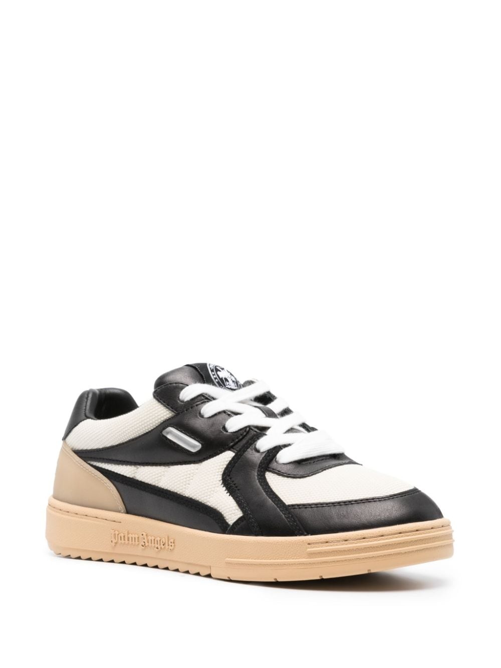 University panelled leather sneakers - 2