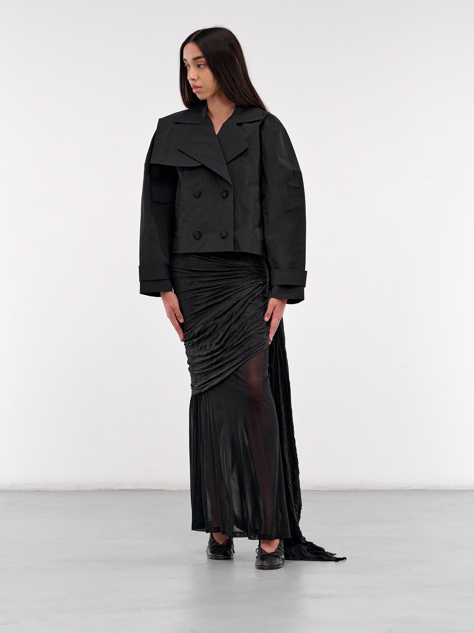 Cropped Trench Jacket - 6