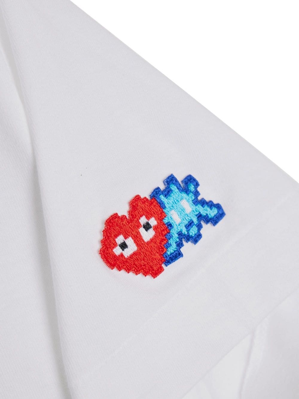 x Invader logo-patch cotton T-shirt - 2
