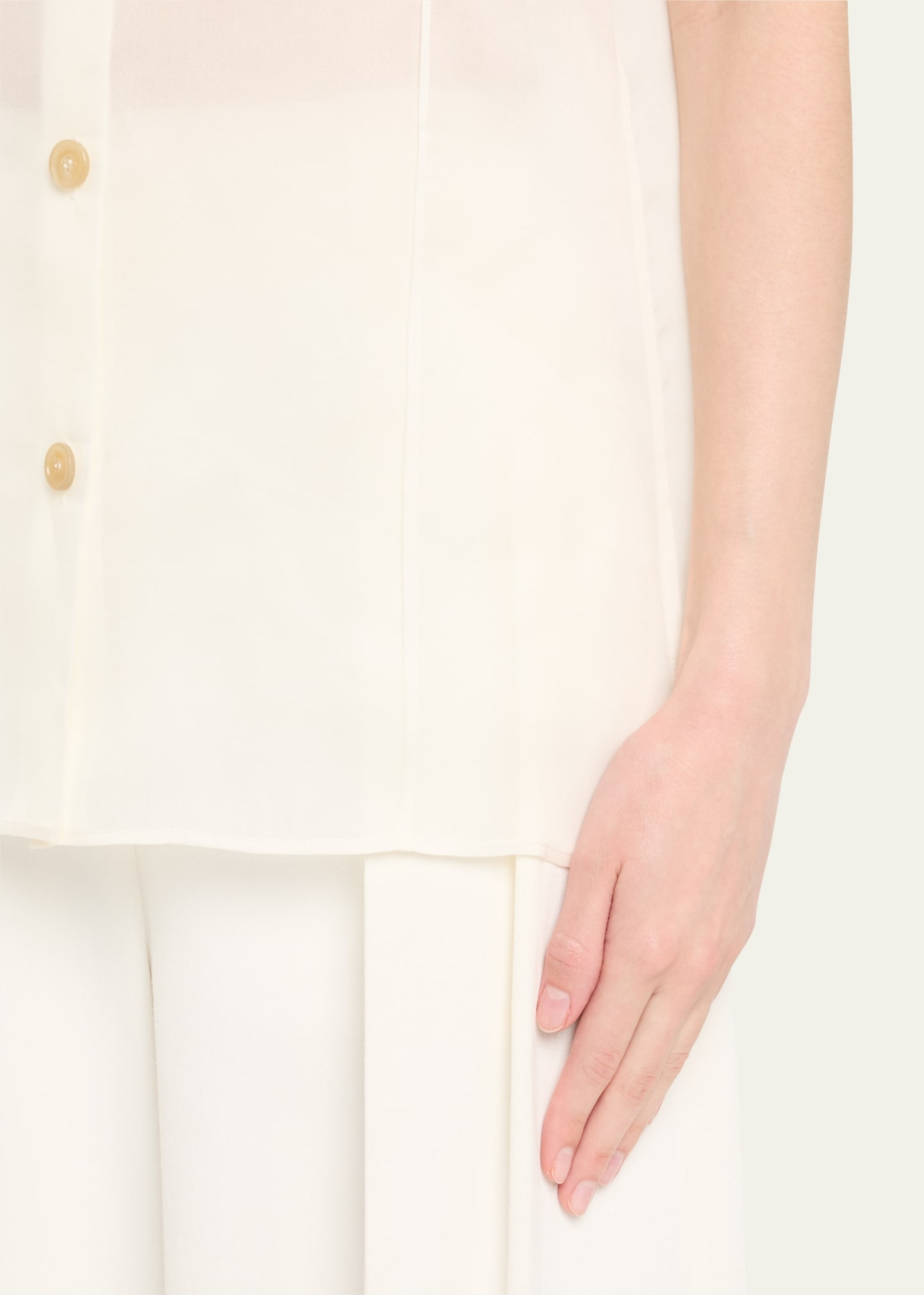 Keefe Short-Sleeve Silk Shirt - 5
