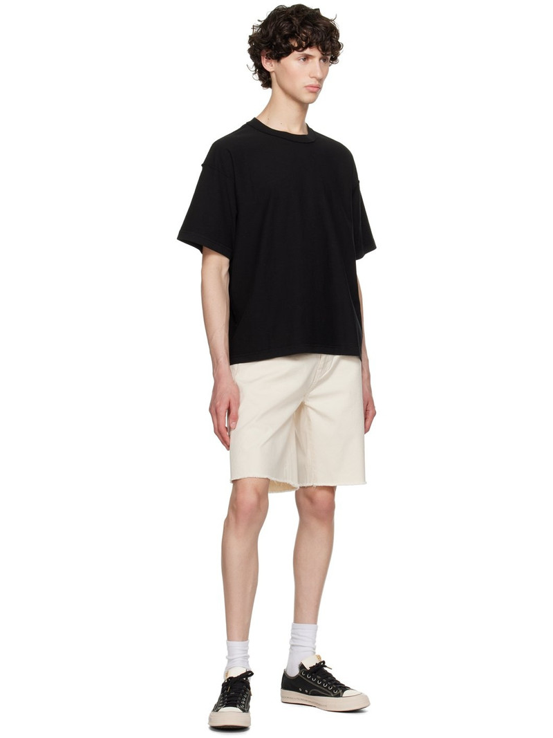 John Elliott Off-White Cut-Off Shorts outlook
