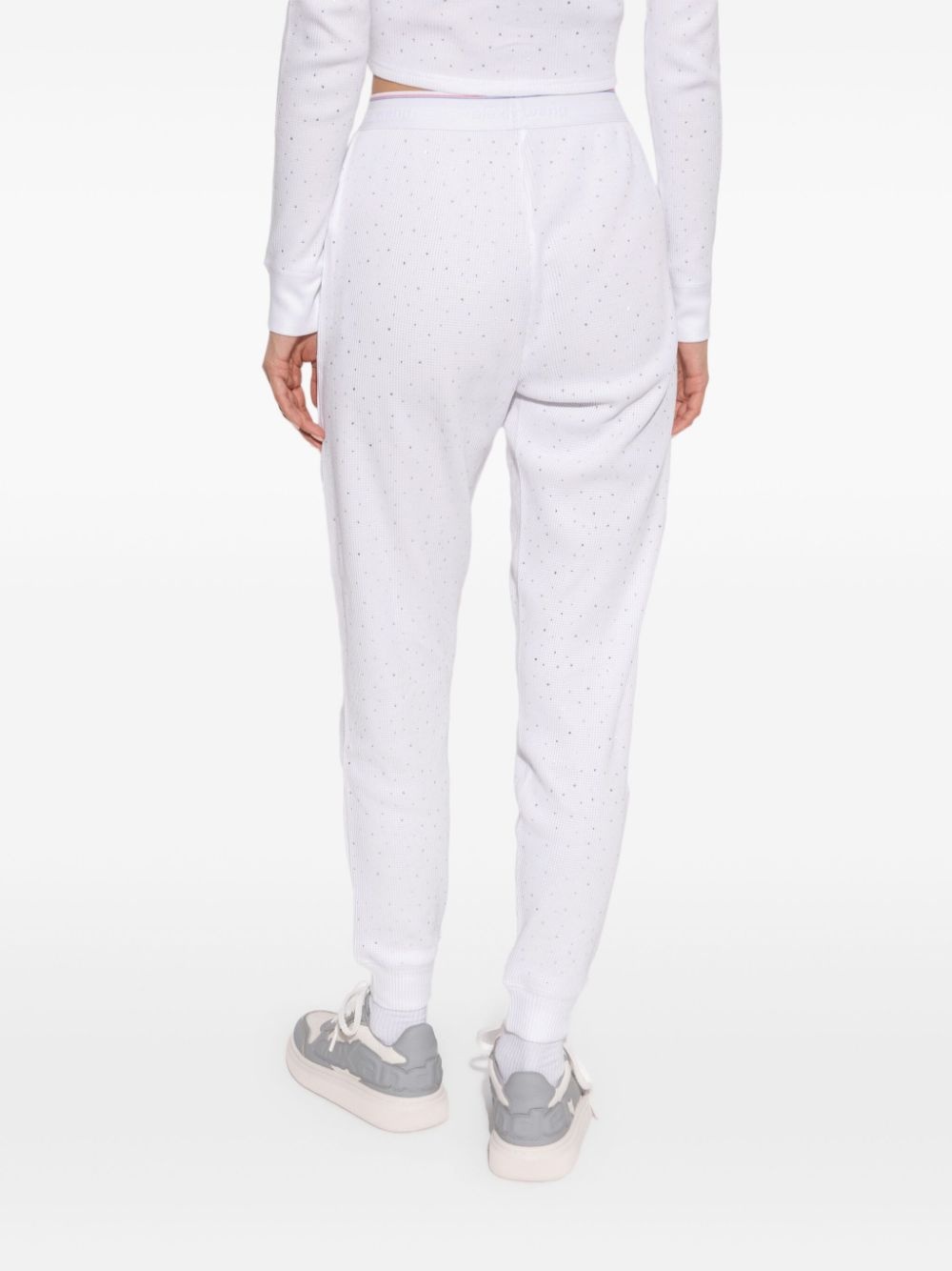 crystal-embellished track pants - 4