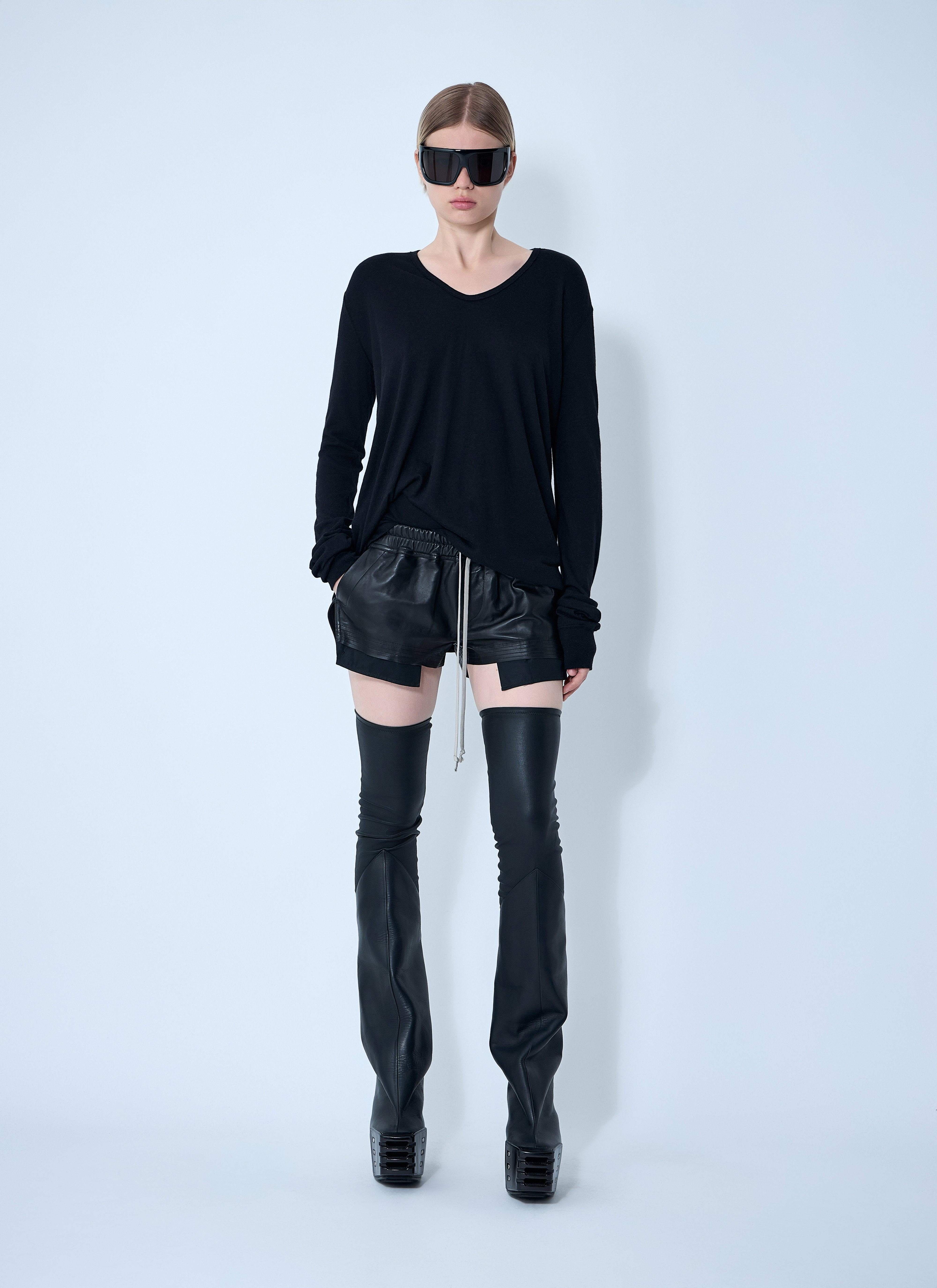 Rick Owens Women Hiked Long Sleeve Top - 2