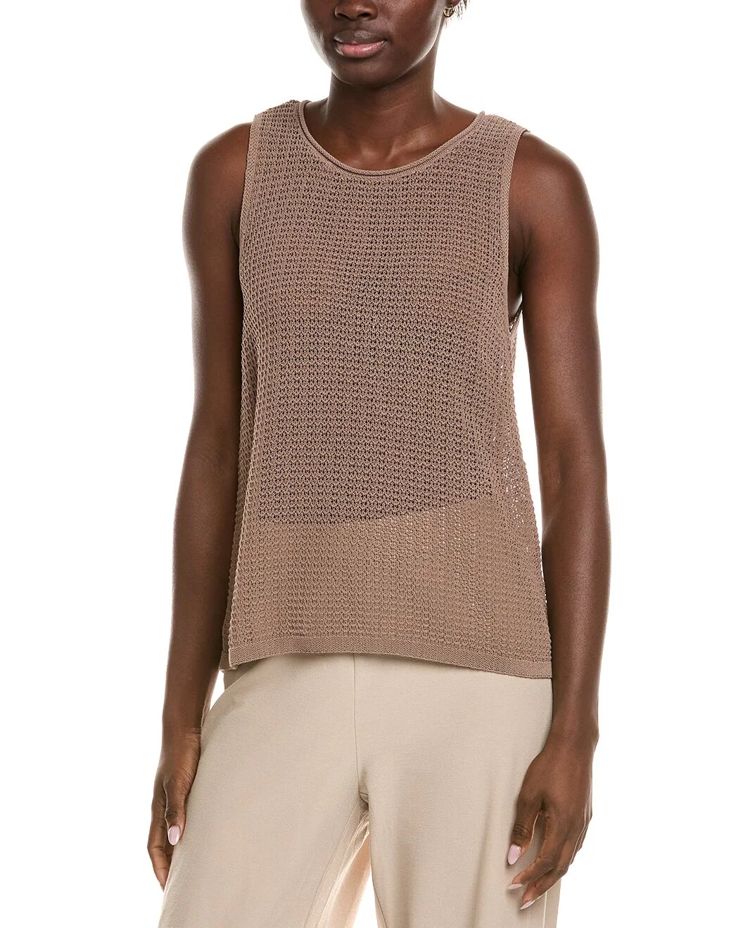 EILEEN FISHER Textured Sweater Tank - 1