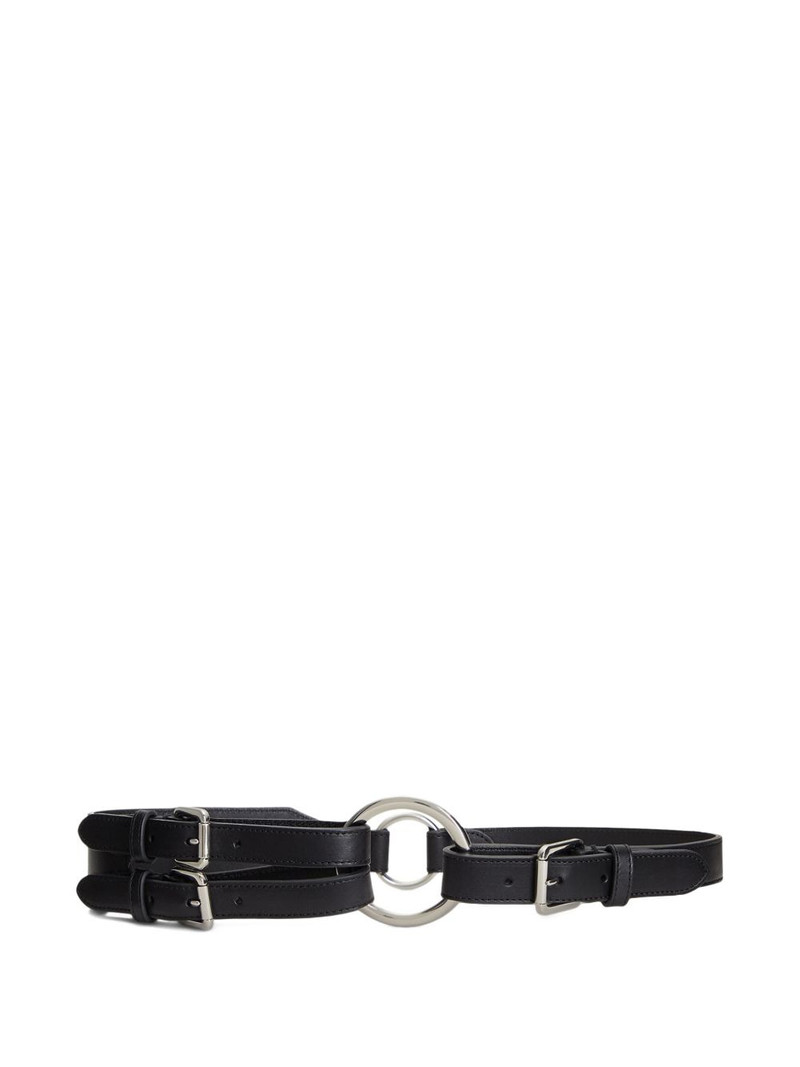 double-buckle ring belt 1