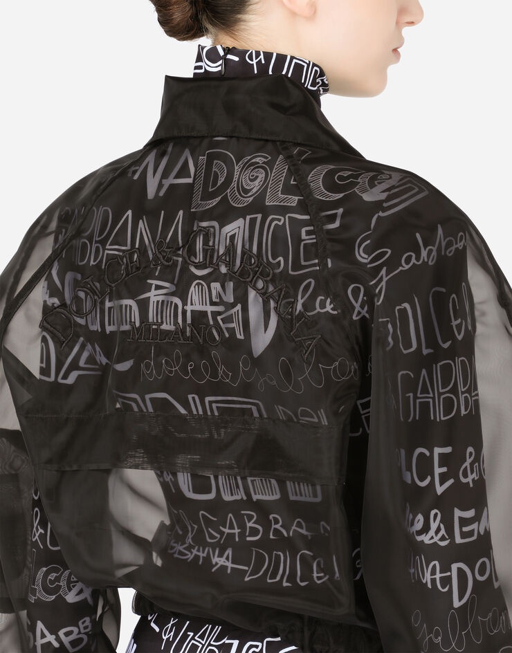 Embroidered organza bomber jacket - 5