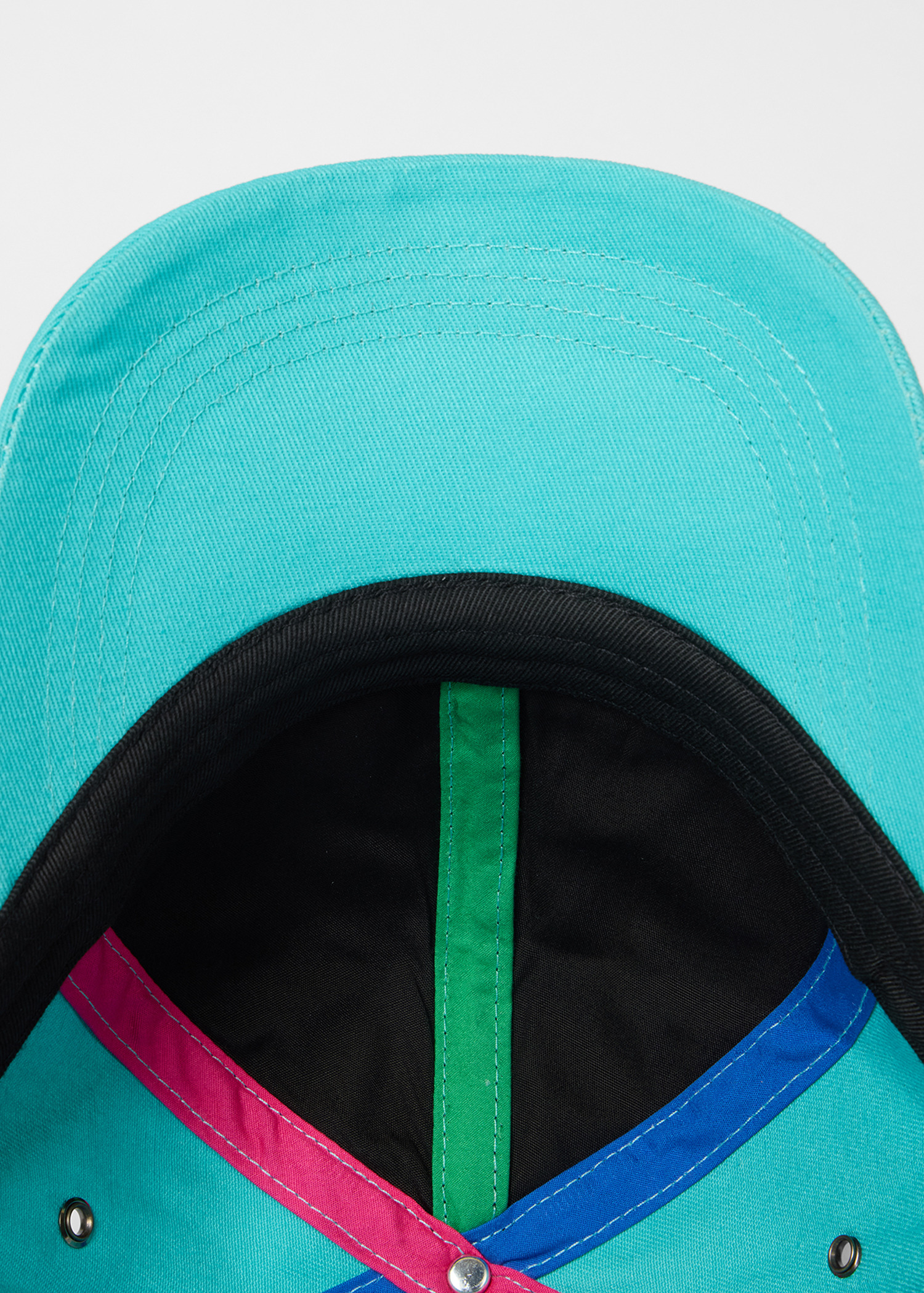 Sky Blue Cotton-Twill Quote Cap - 5