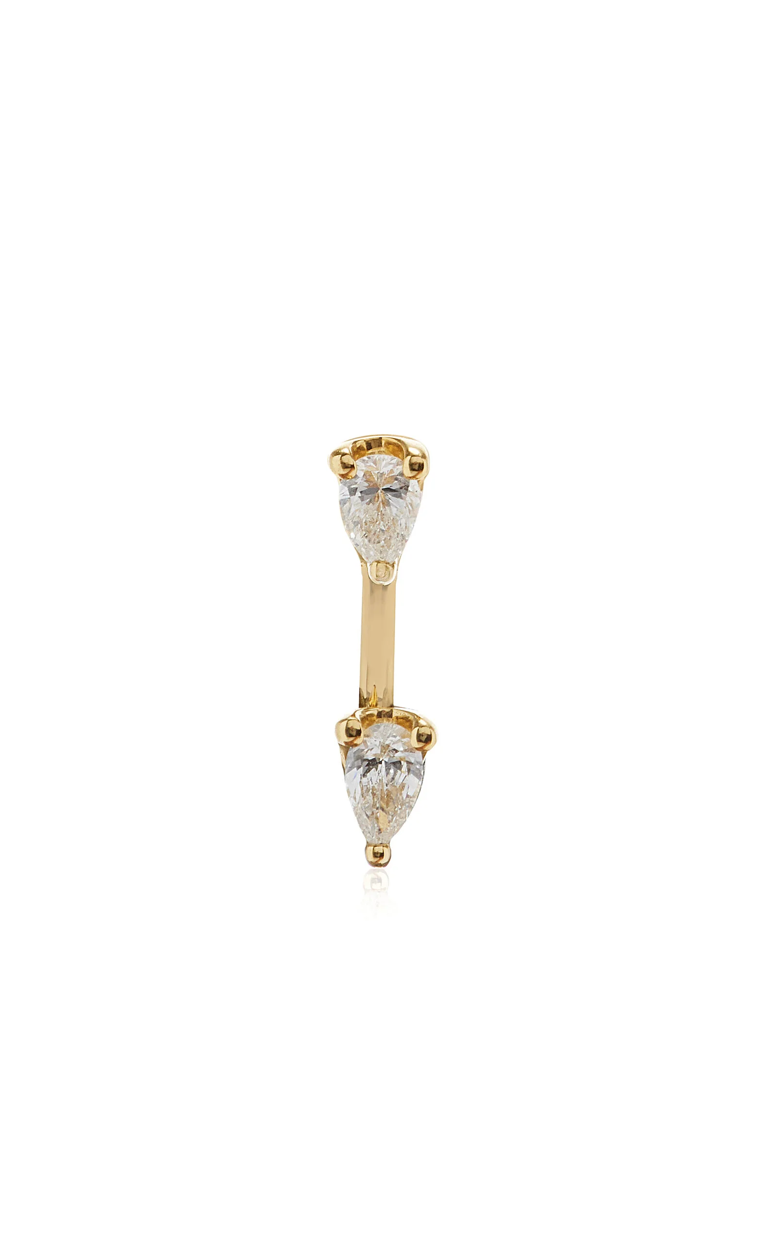 Orbit 18K Yellow Gold Diamond Single Earring - 1