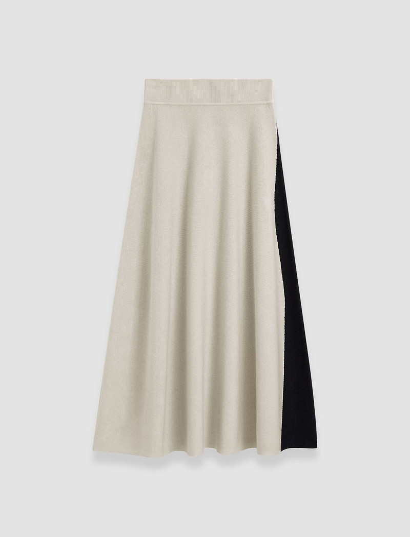 Bi-Colour Knit Skirt 1
