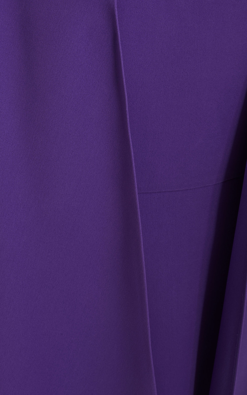 Cape-Detailed Silk Mini Dress purple 4