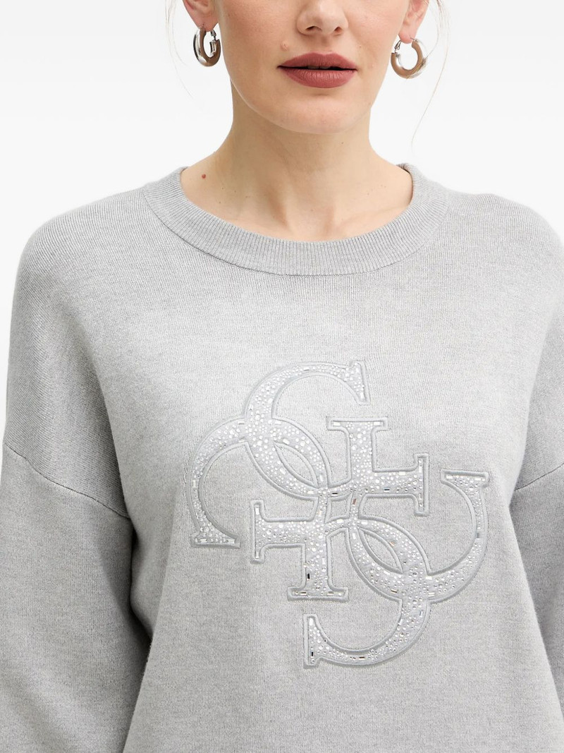 Studded logo-detail sweater 4
