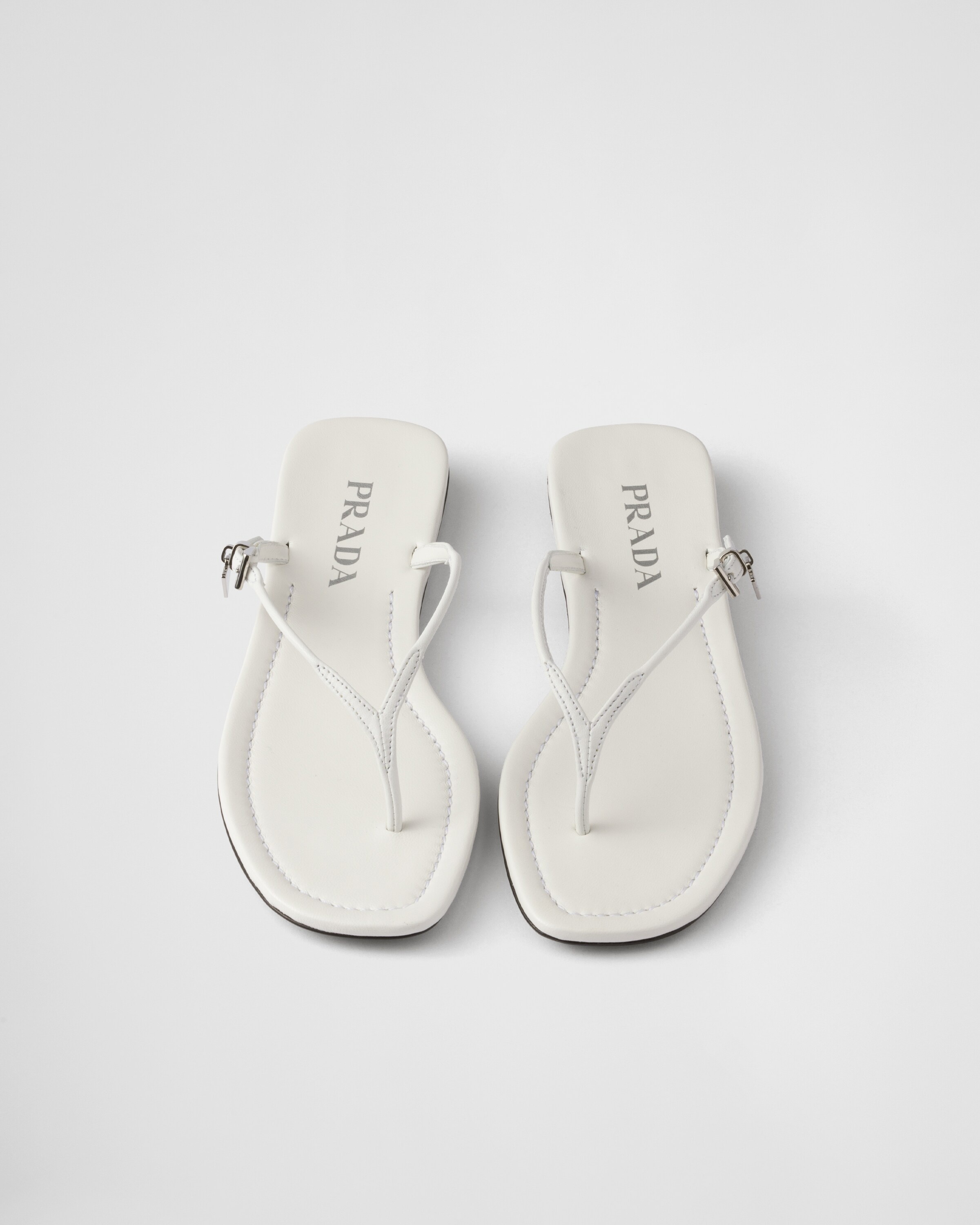 Leather thong sandals - 3