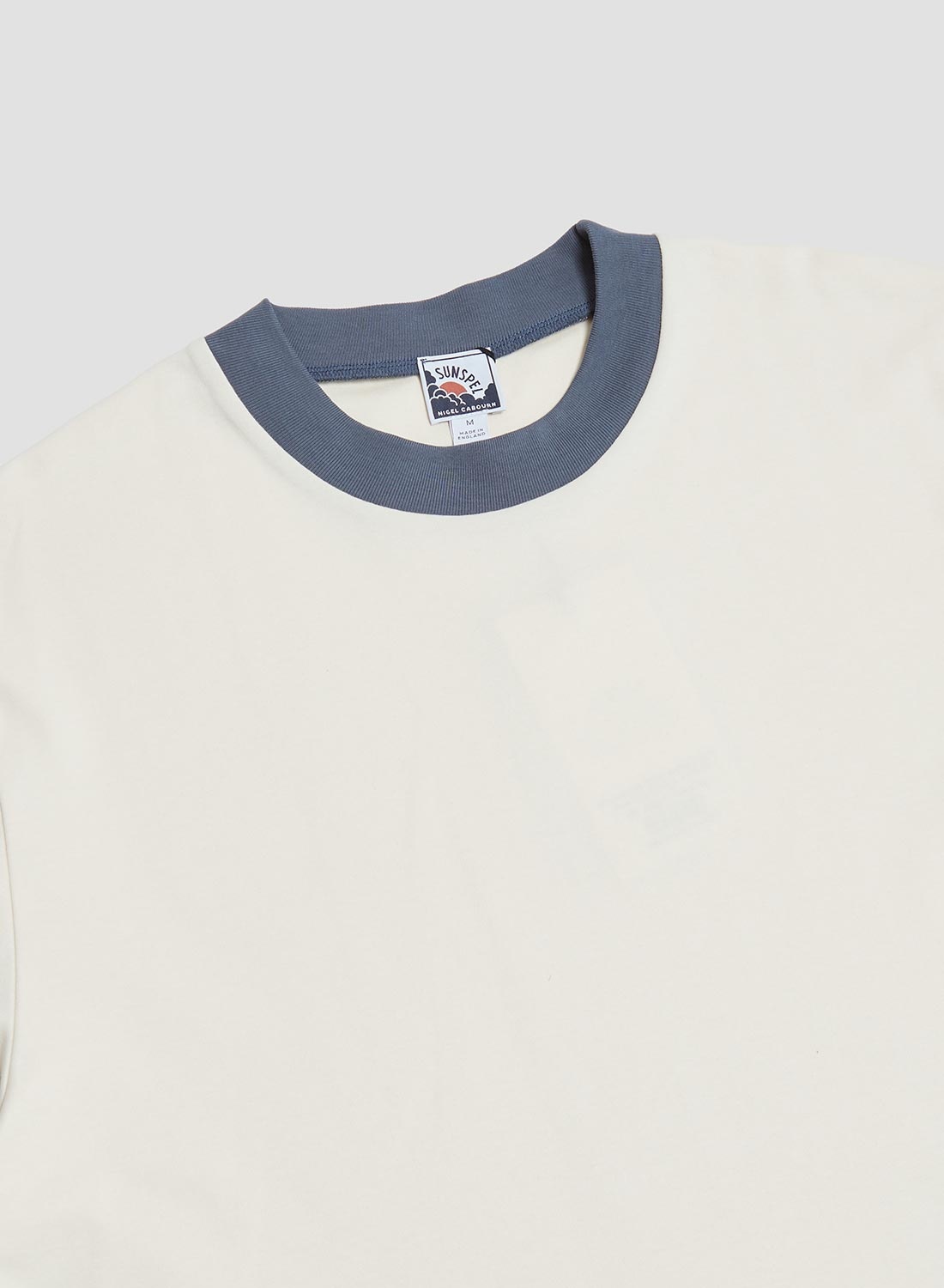 Nigel Cabourn x Sunspel Relaxed Heavyweight Supima Ringer T-Shirt in Undyed - 2