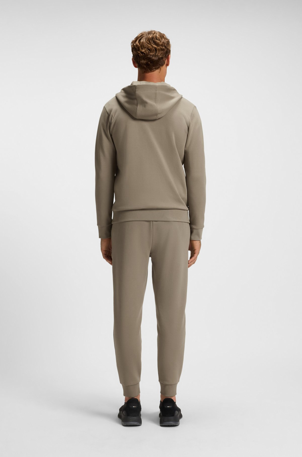 ZIP-UP HOODIE WITH DOUBLE B MONOGRAM - 5