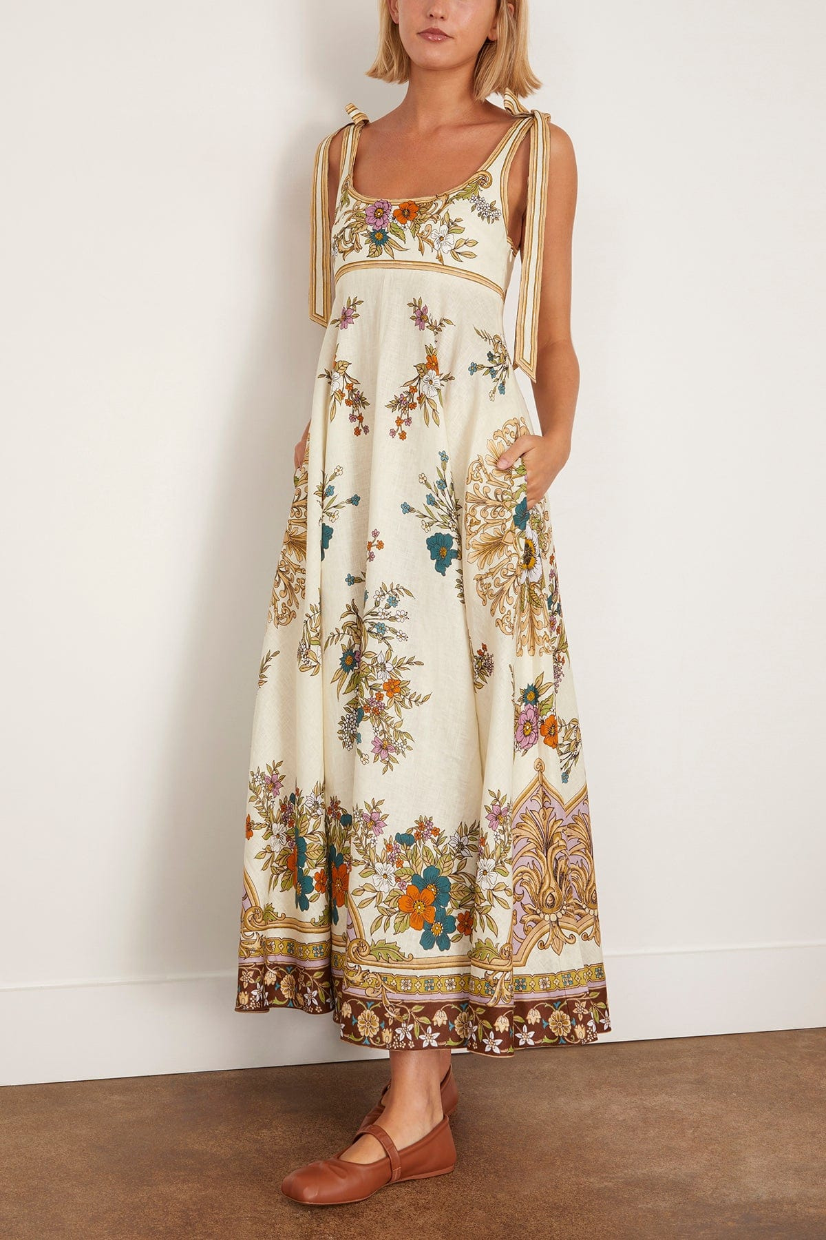 Antoinette Ballet Sundress in Cream - 3
