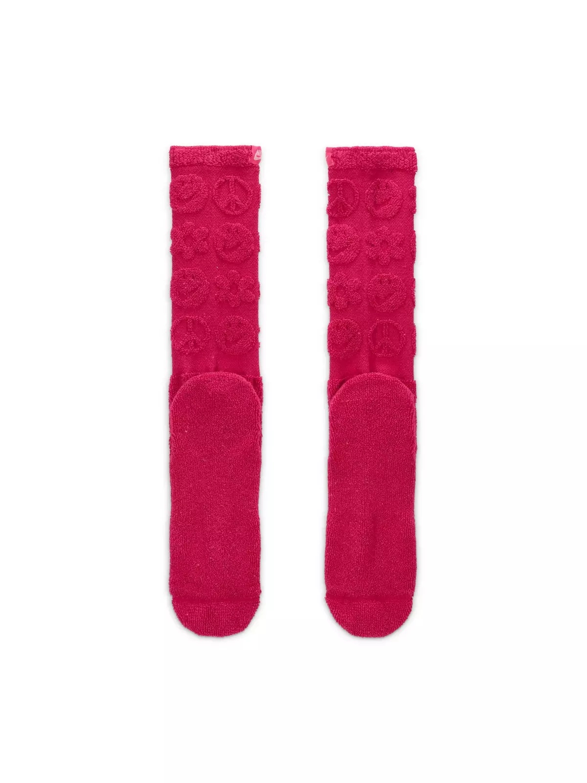 Everyday Essentials Printed Crew Socks-1PK-Pink - 3