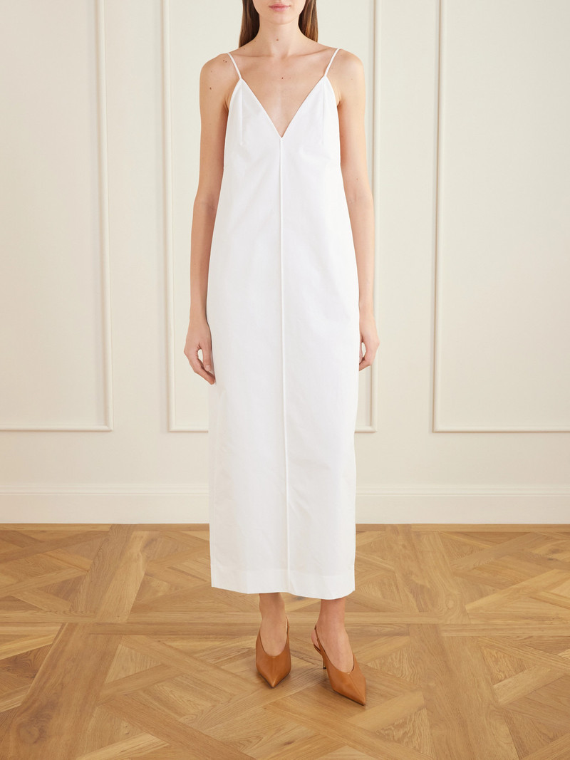 KHAITE Tulula Silk-poplin Maxi Dress outlook