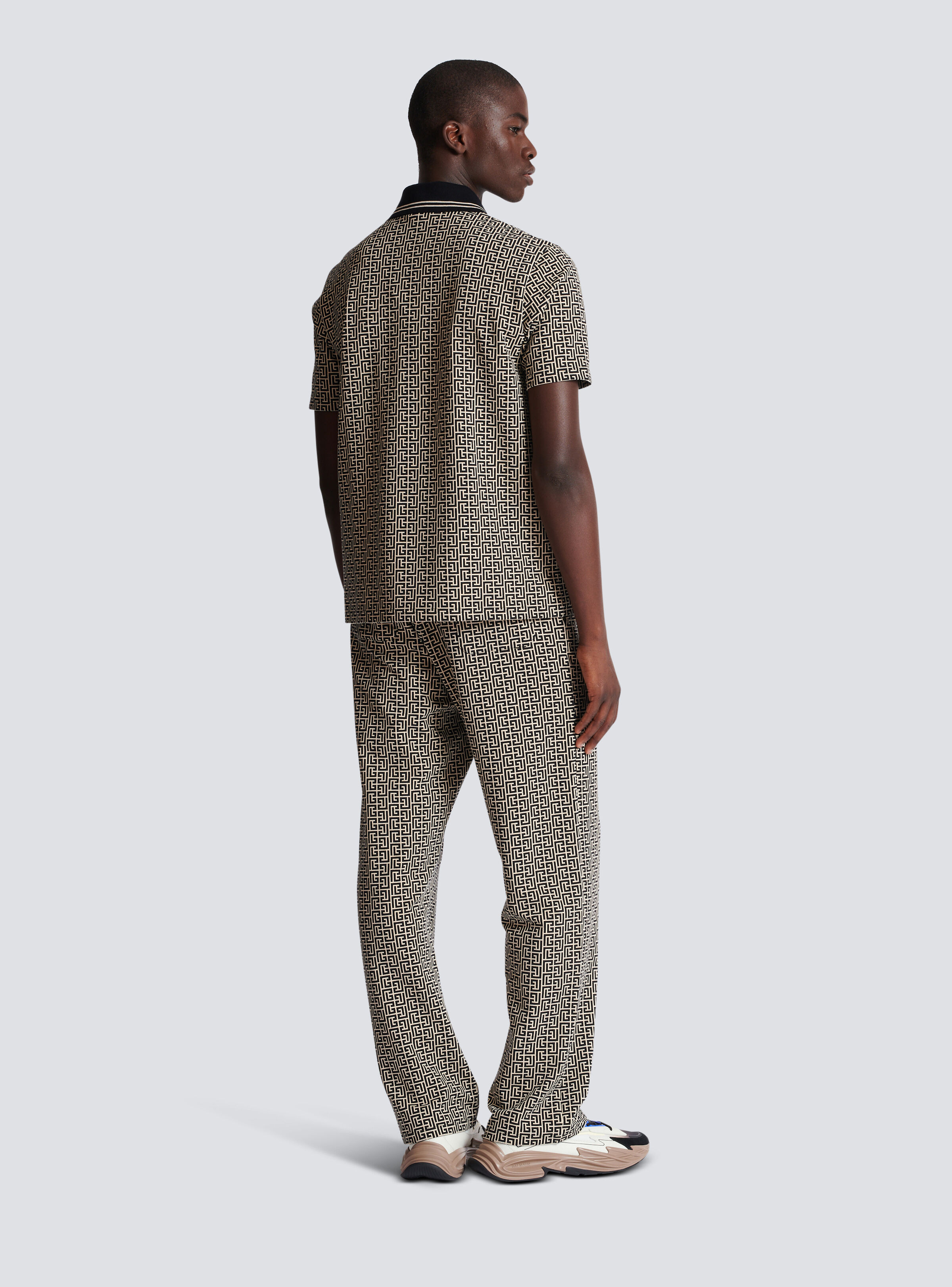 PB Labyrinth jacquard polo shirt - 4