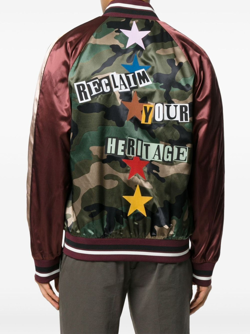 x Jamie Reid satin bomber jacket 4