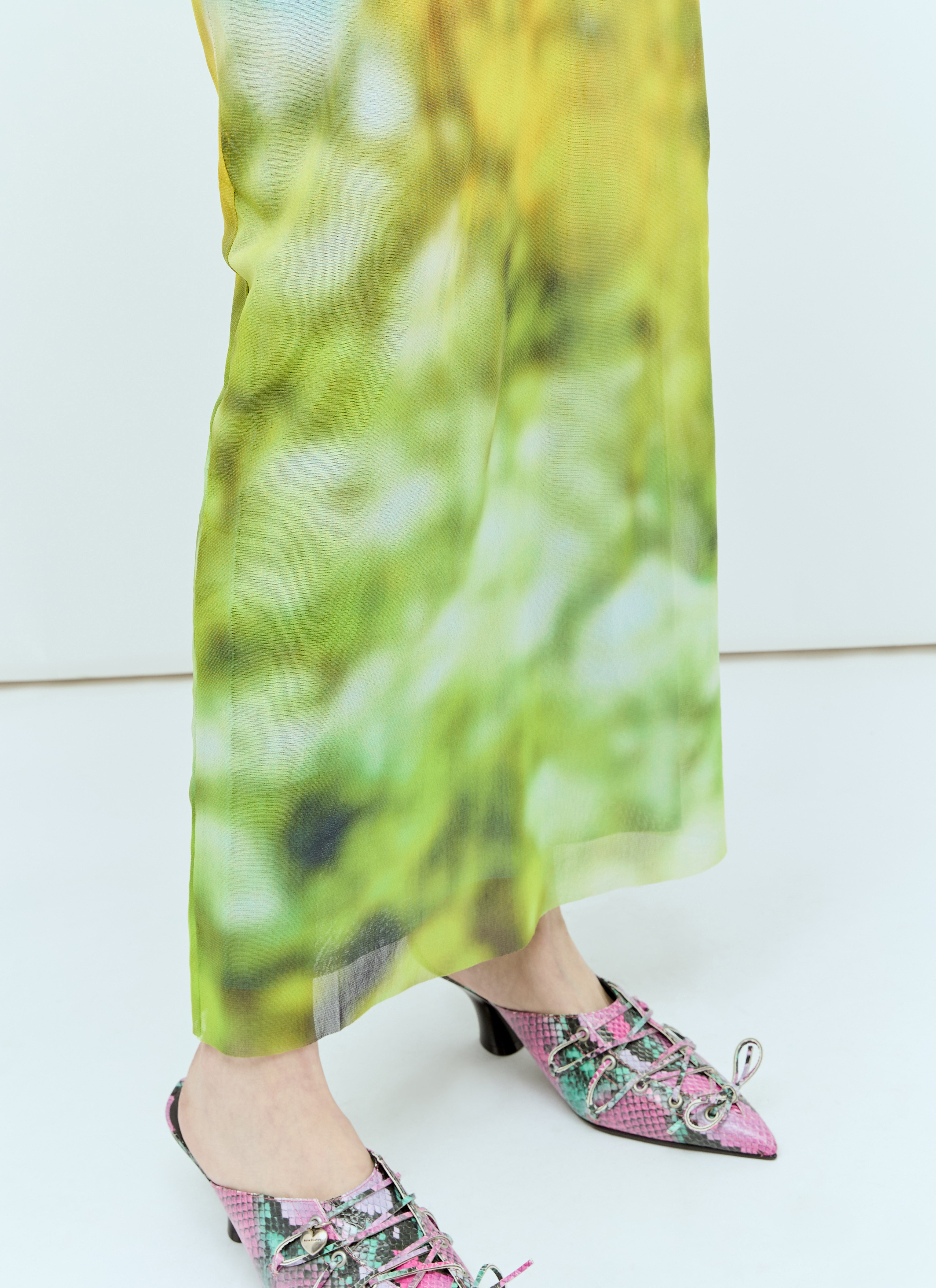 Acne Studios Women Blurred Print Maxi Dress - 6