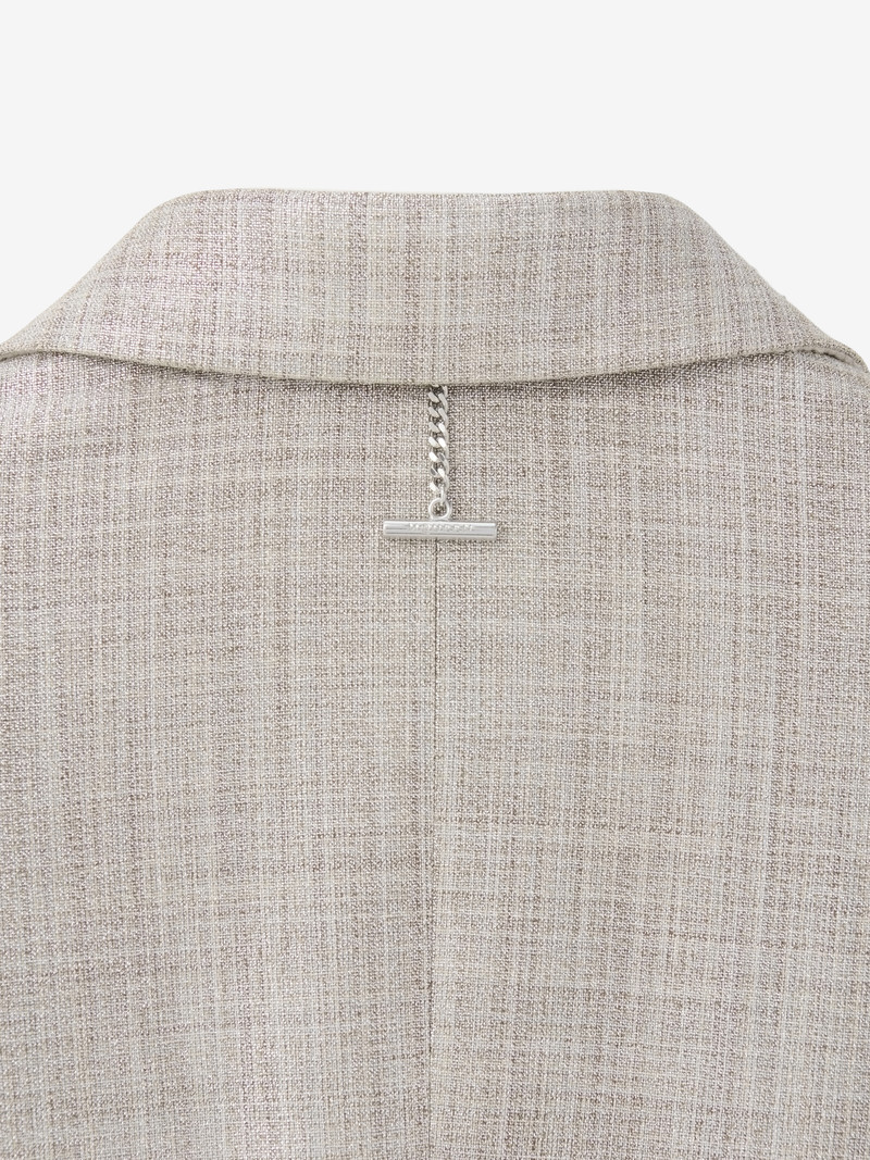 Metallic Single-breasted Jacket 4