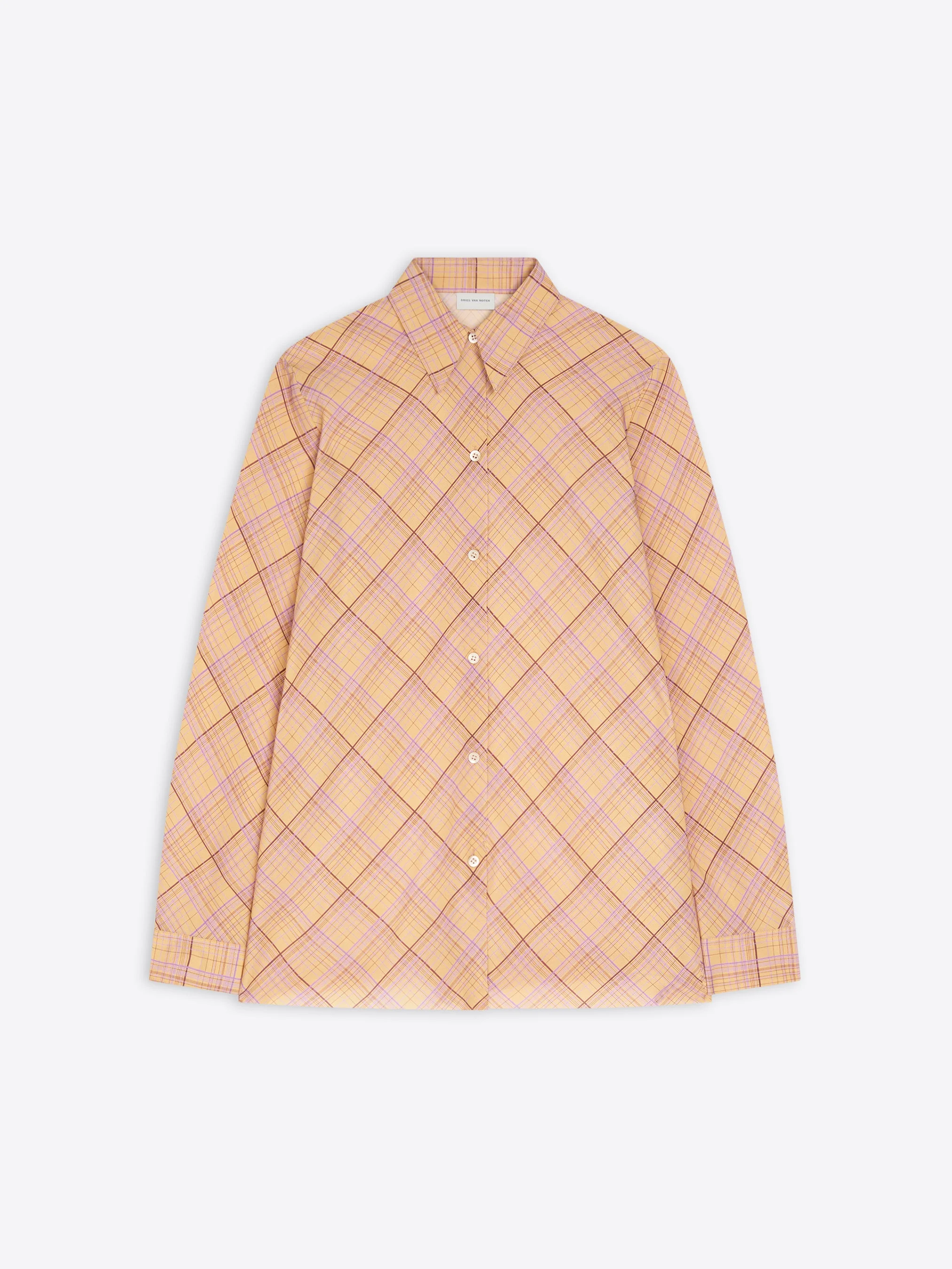 CHECKED SILK SHIRT - 1