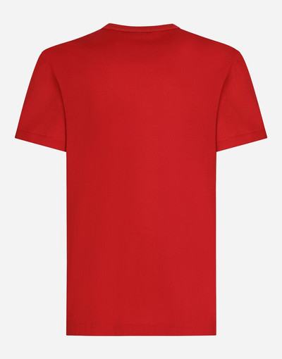 Dolce & Gabbana Cotton T-shirt with branded tag outlook