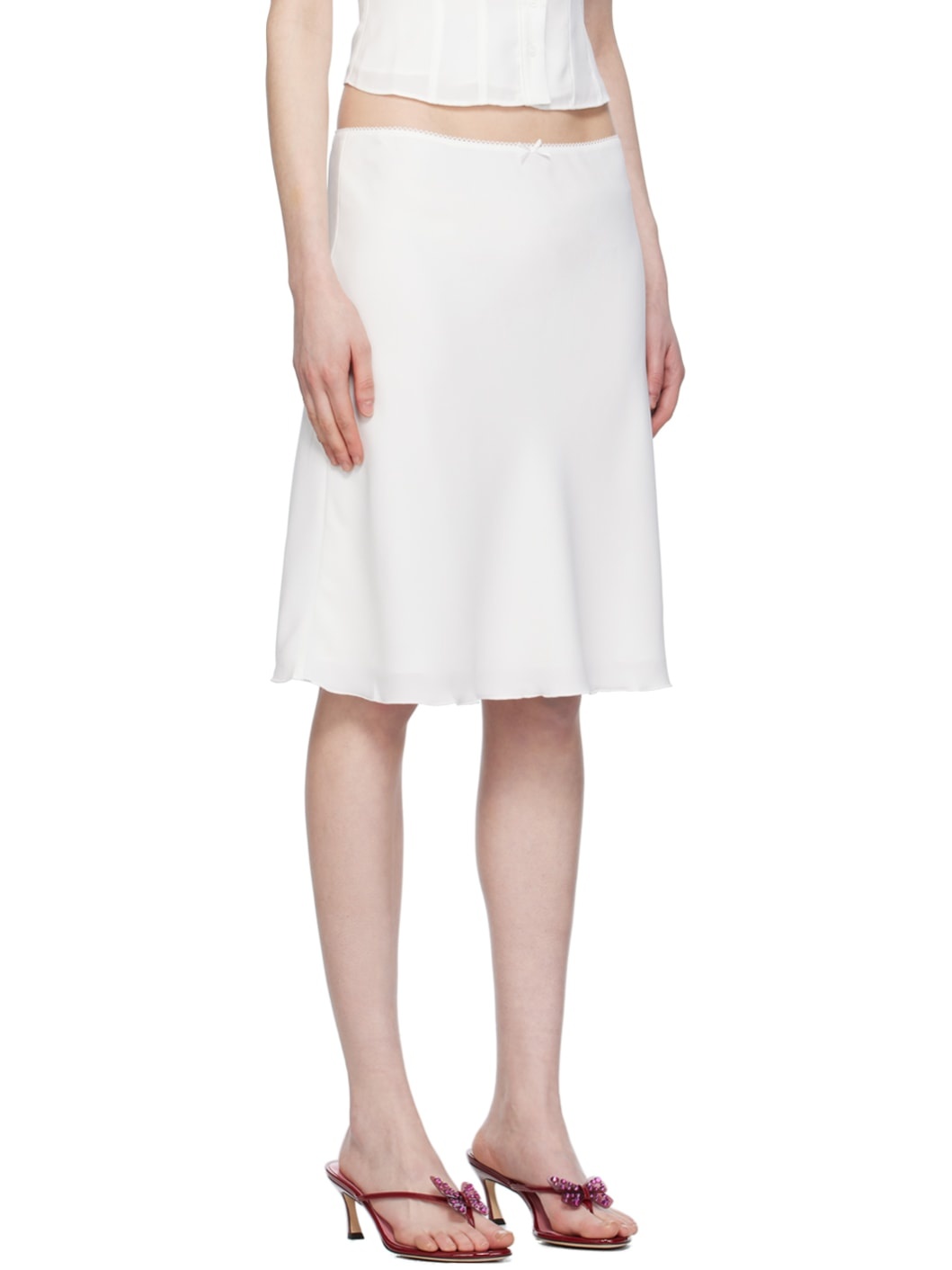 White Paloma Midi Skirt - 2