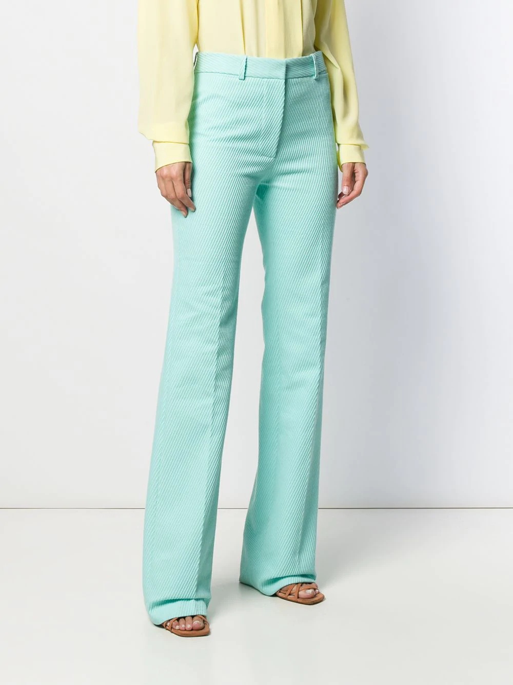 high waisted  long length trousers - 3