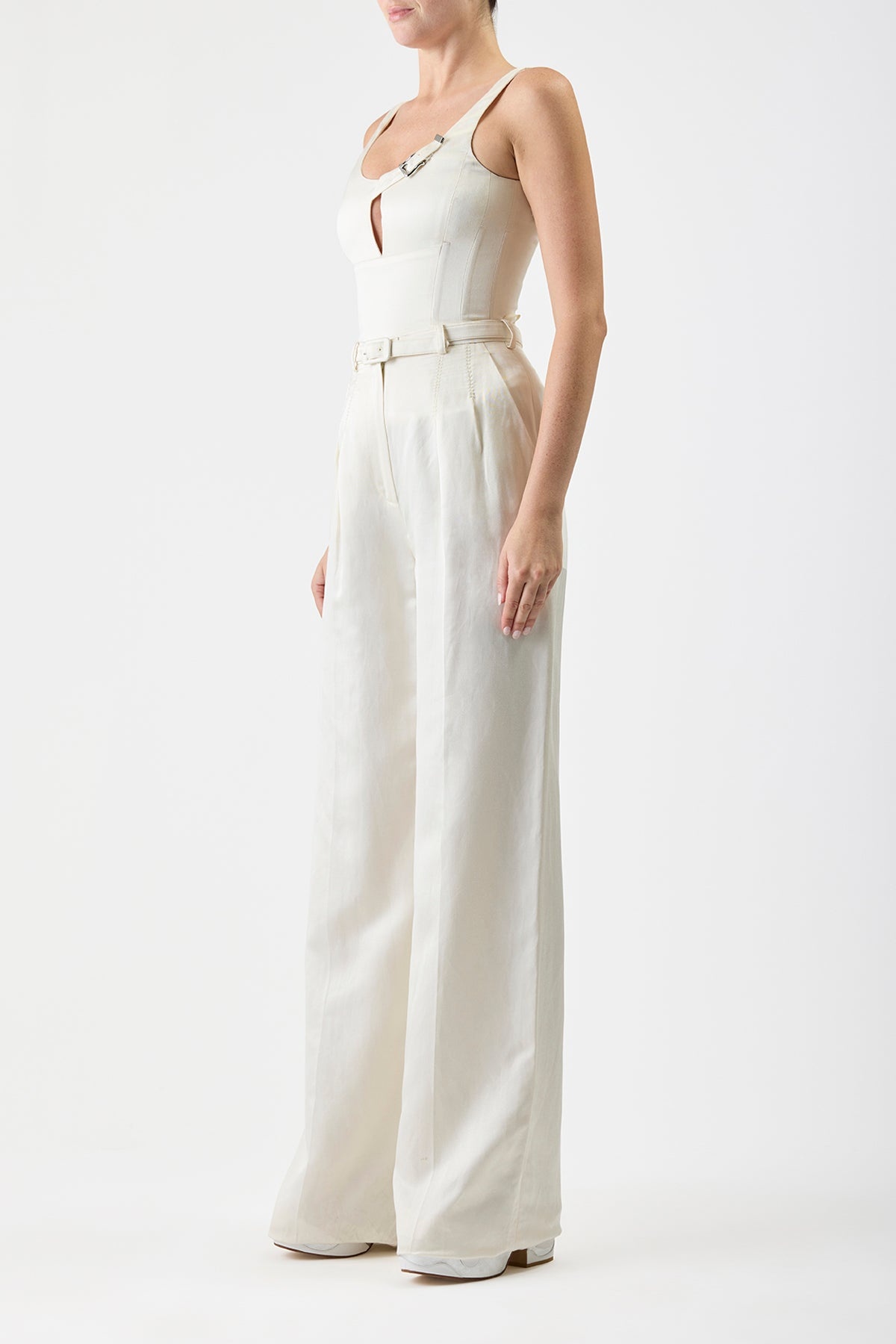 Vargas Pants in Silk Linen - 3