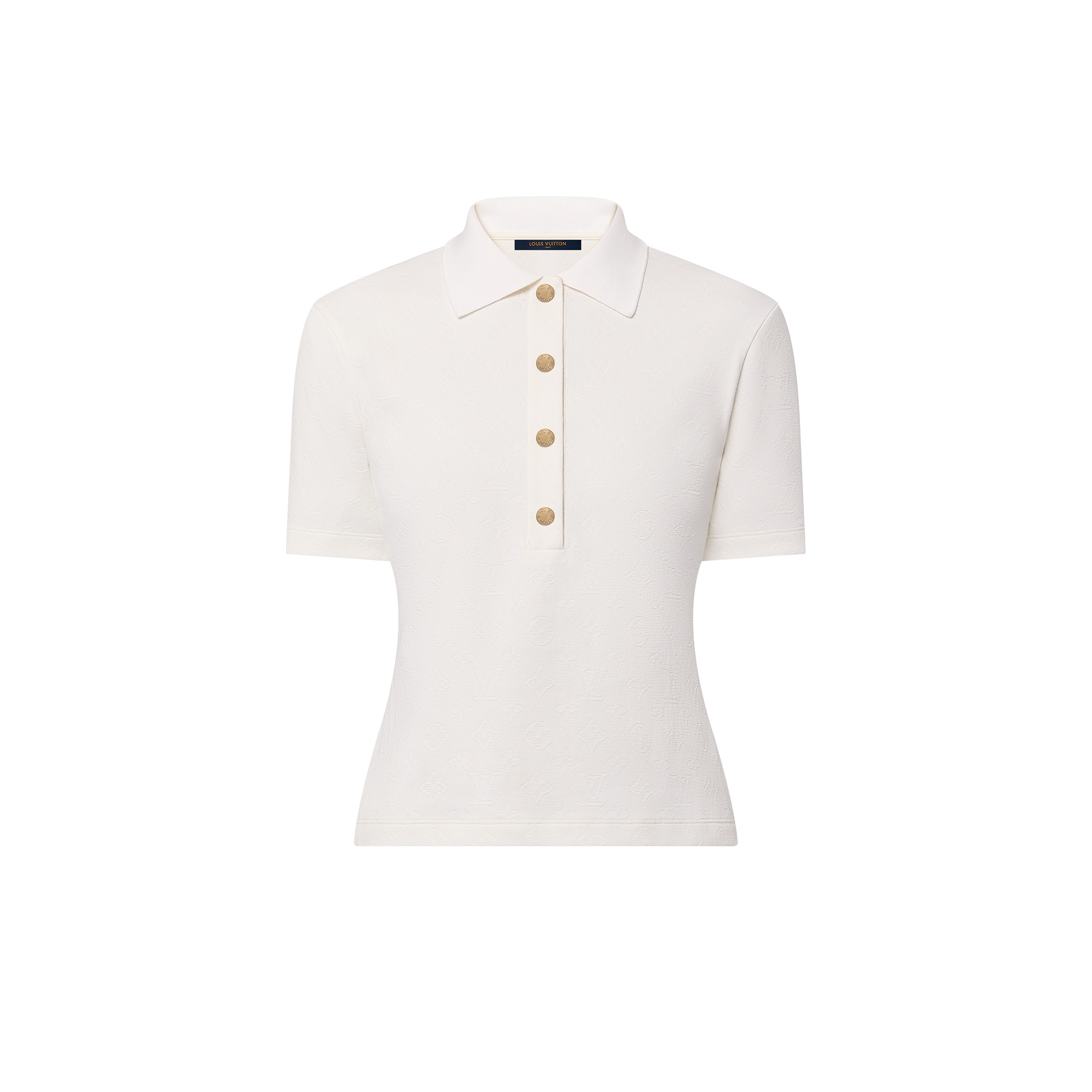 Monogram Piqué Polo Top - 1