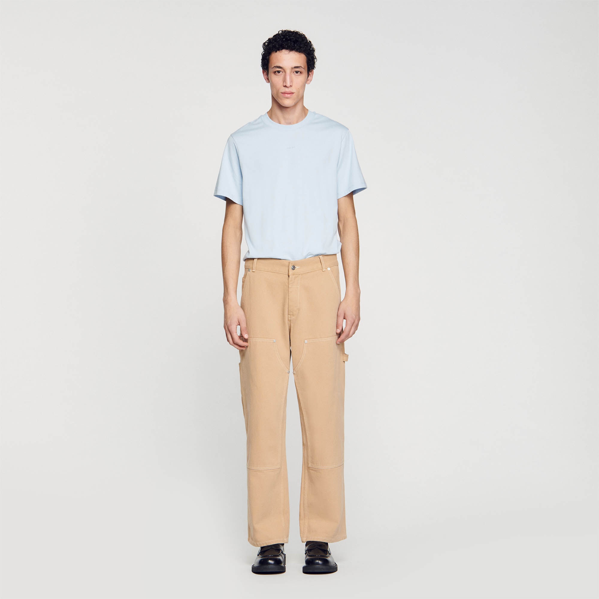 COTTON CANVAS CARPENTER TROUSERS - 3