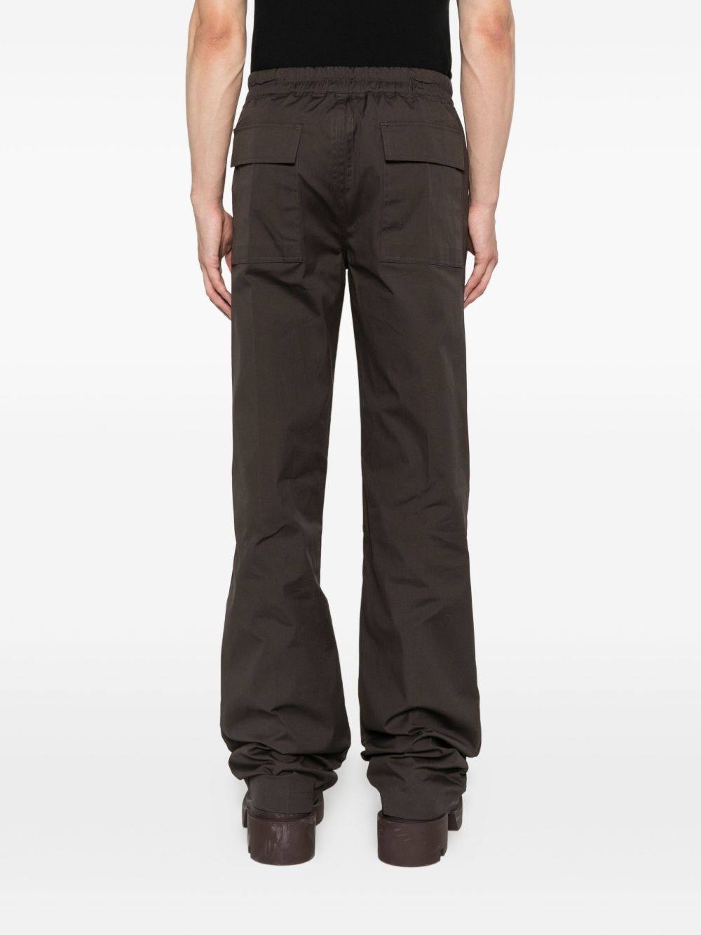 drawstring-cuffed trousers - 4