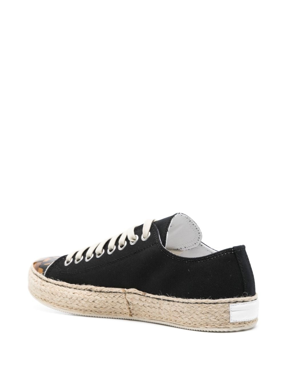 braided-sole canvas sneakers - 3