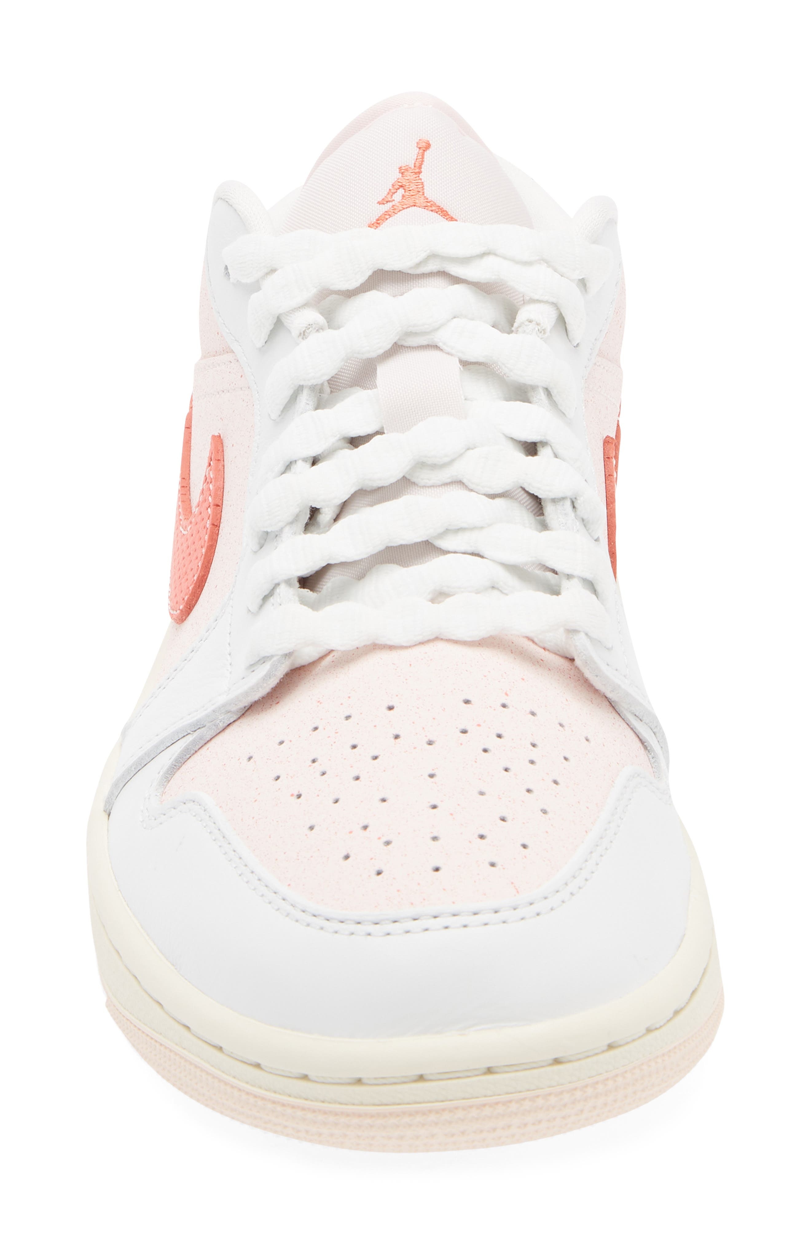 Air Jordan 1 Low SE Sneaker in Summit White/Ember/Pink at Nordstrom - 4