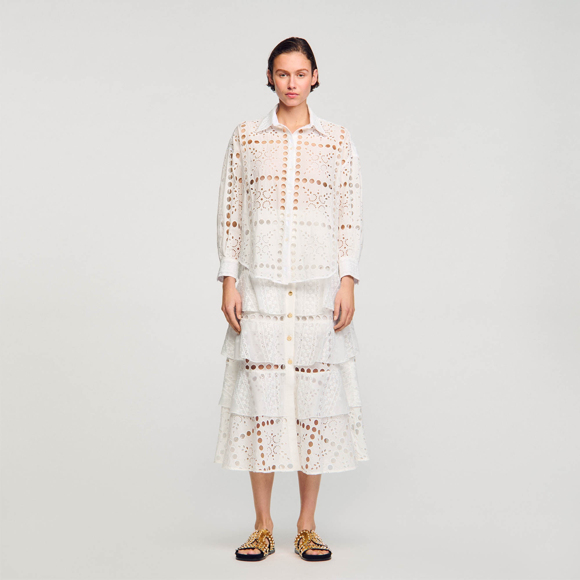 BRODERIE ANGLAISE SHIRT - 3
