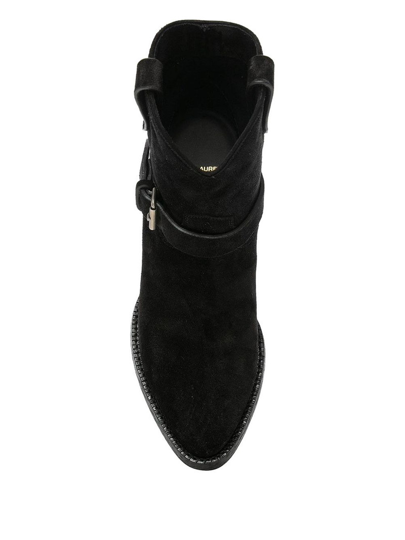 SAINT LAURENT West buckled boots outlook