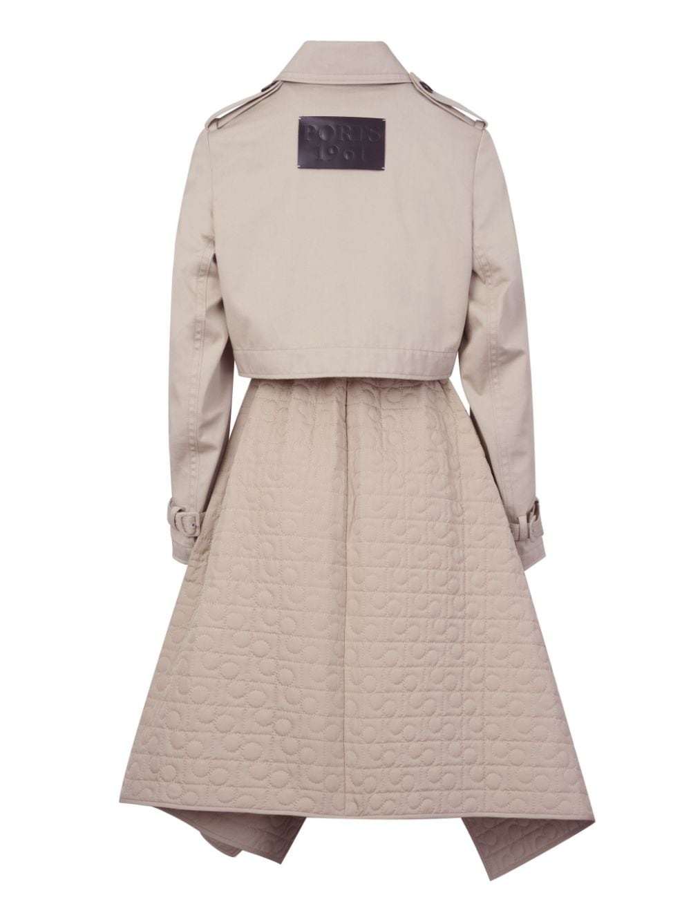 cropped trench coat - 4