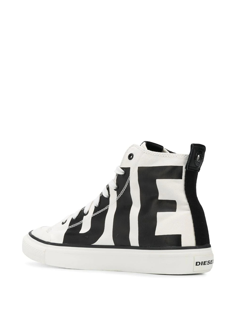 logo print high-top sneakers - 3