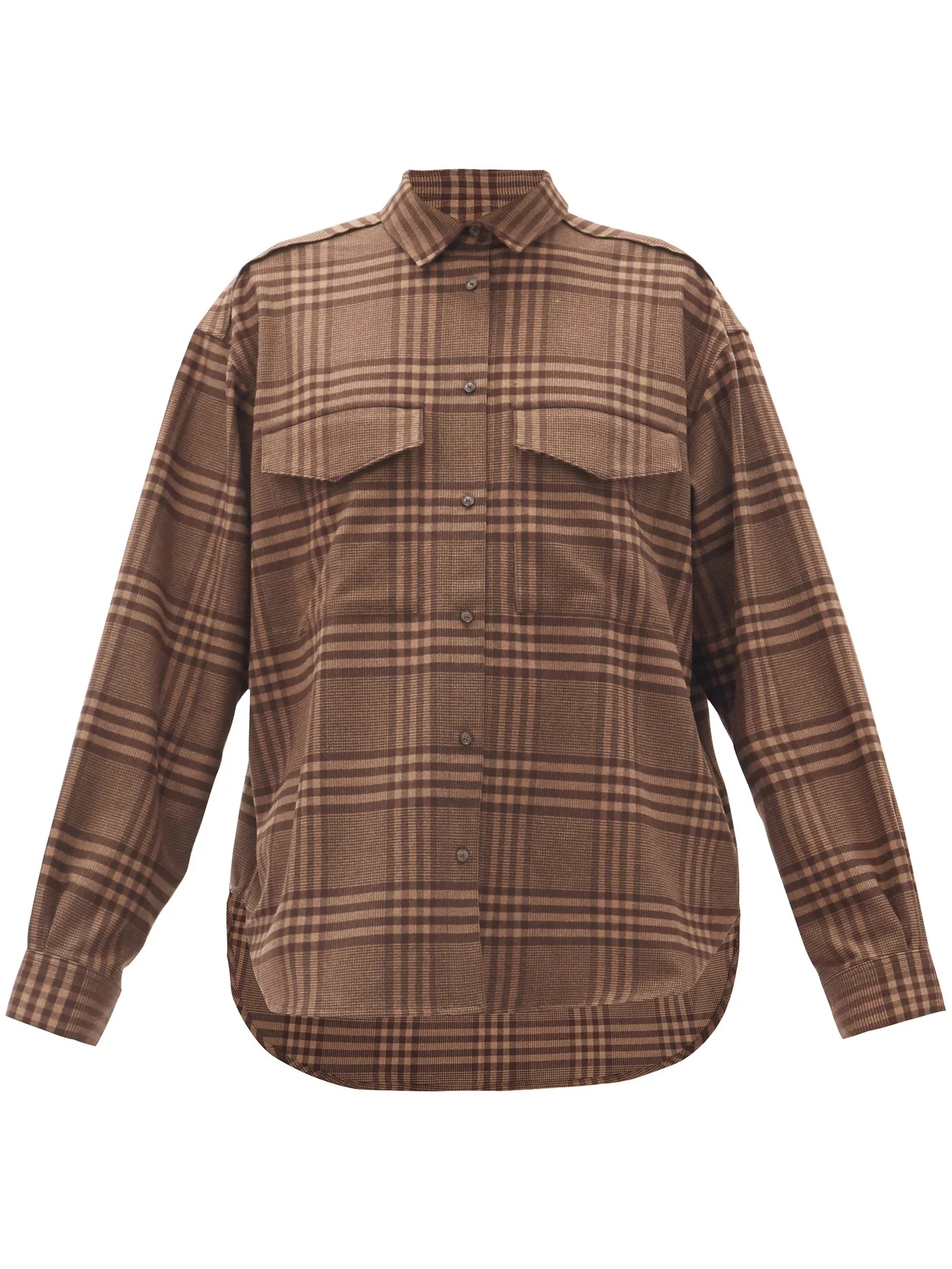 Novella checked flannel shirt - 1