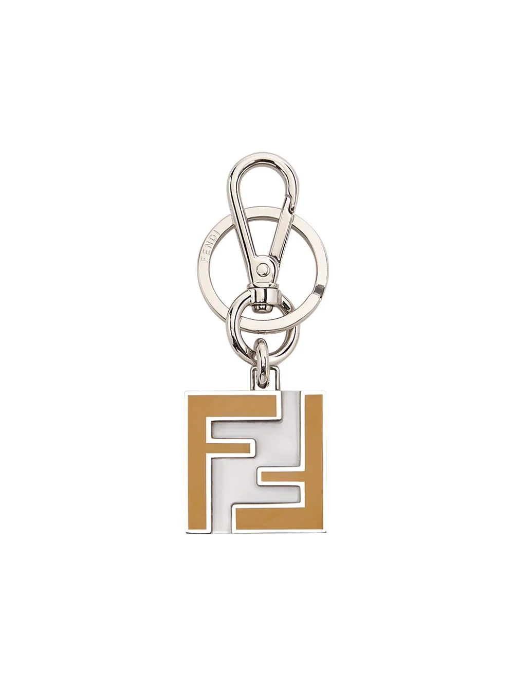 enamel FF-shaped keyring - 1