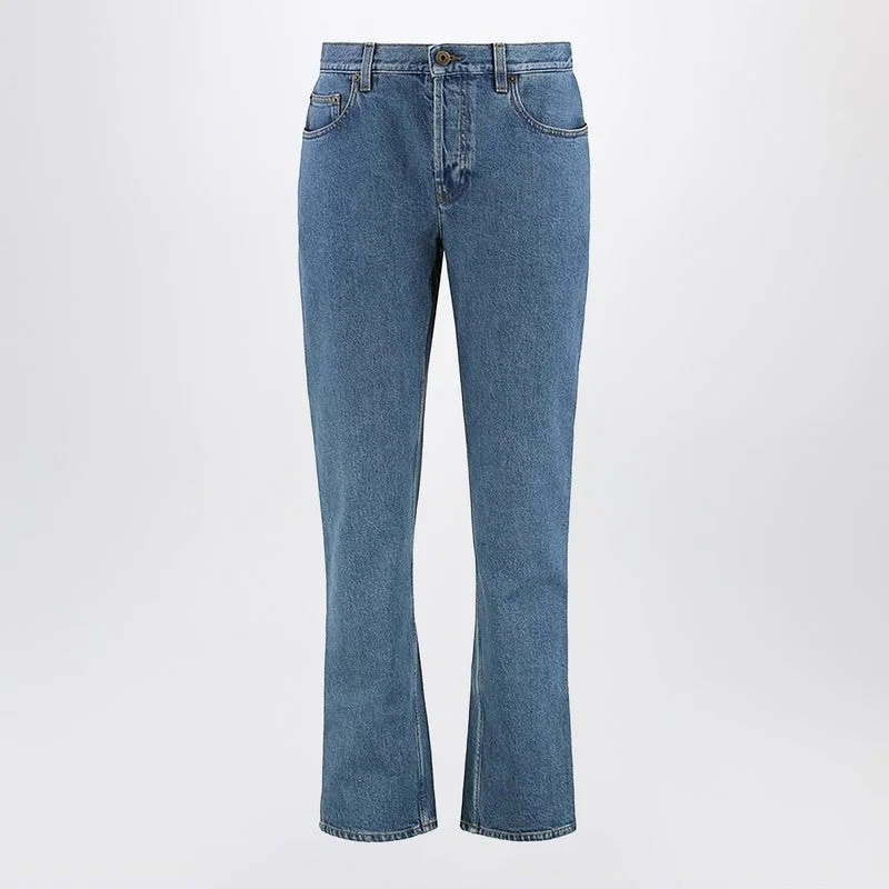 Burberry Straight Jeans In Mid Blue Denim Women - 1